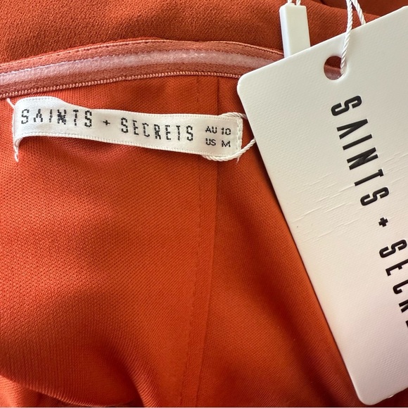 Saints + Secrets Strapless Wide Leg Jumpsuit Size Medium NWT - Picture 8 of 8